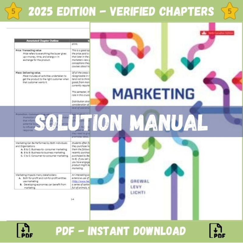 F:\New TB\New Solution\Solution Manual 2\Marketing 6th Canadian Edition By Dhruv Grewal