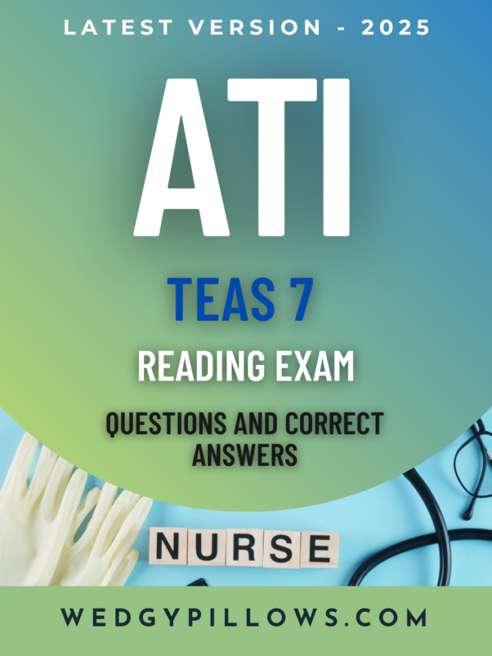 ATI TEAS 7 Reading Exam